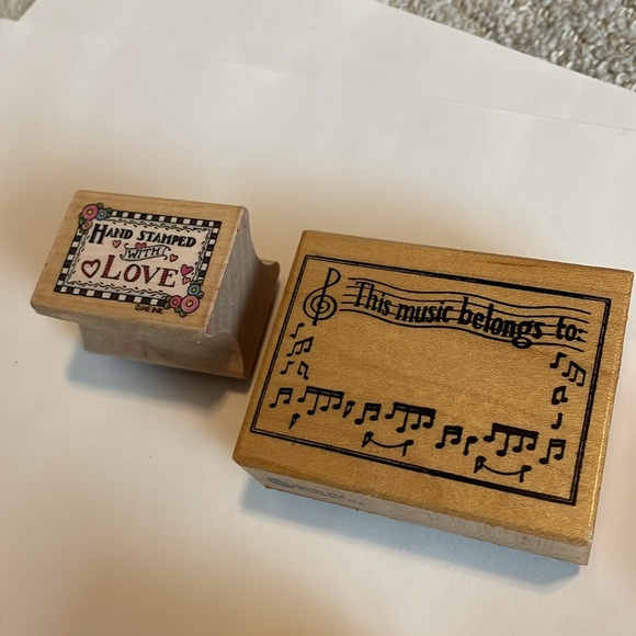 Lot of Rubber Stamps “Stamped with Love”, Hamndmade By stamp, Hand Stamped - Picture 4 of 5